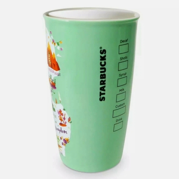 Starbucks Walt Disney World Animal Kingdom Mint Green Tumbler Cup Mug - Picture 3 of 12
